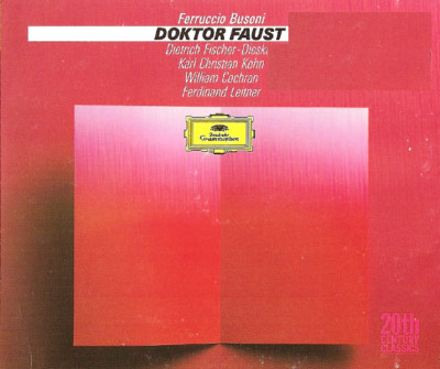   OPER   Ferruccio Busoni   DOKTOR FAUST   Dietrich Fischer-Dieskau   3CD