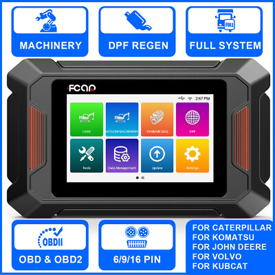FCAR F804 Plus Diesel Heavy Duty Truck Scanner Diagnostic DPF for John Deere CAT