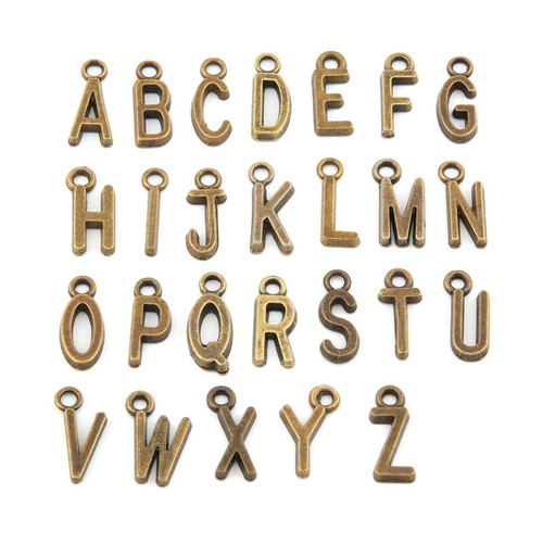 She Believed Podría Muy Hizo Personalizado Inicial Letra ~ Bronce Llavero - Imagen 3 de 4