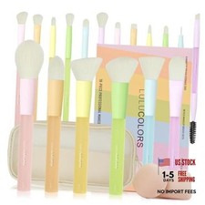 18-Pcs Makeup Brush Set for Beginners - Travel-Friendly with 18 PCS Multicolor