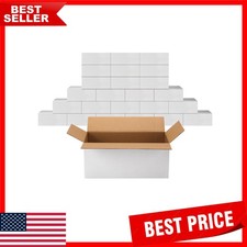 Affordable 25 Piece Set of Small White Cardboard Boxes for Packing  Mailing