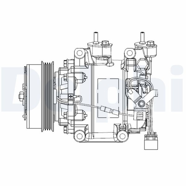 Kompressor Klimaanlage Delphi CS20515 FüR CR Insight Honda 12V ZF IMA ZE28 ZE2-image