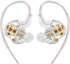 Wired Gaming Headphones IEM Earphones with 1DD，QKZ ENZO in Ear Monitor, Hifi Ear