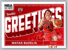 2024-25 Panini NBA Hoops Rookie Greetings  Matas Buzelis #16 RC