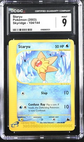 STARYU 104/144 SKYRIDGE POKEMON CGC 9 MINT