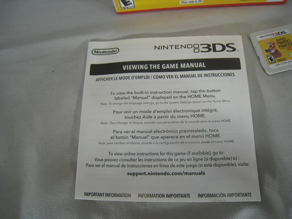 Super Mario Maker Nintendo 3DS Video Game Complete Action Platformer NTSC USA - Image 2 of 4