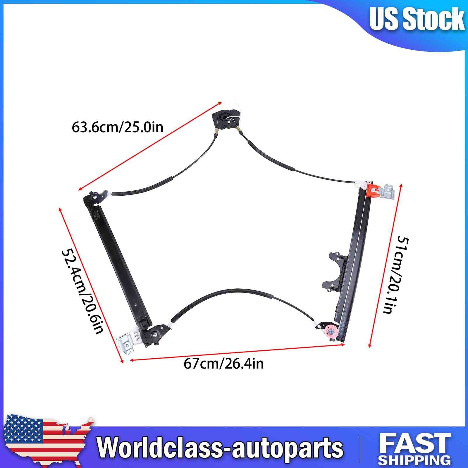 84934200 Window Regulator Replacement For Maserati Quattroporte 2003-2004 3.2L
