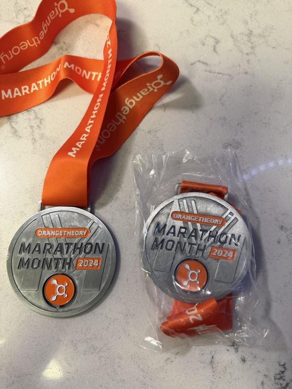 * BRAND NEW* OrangeTheory Marathon month 2024 Finisher Medal