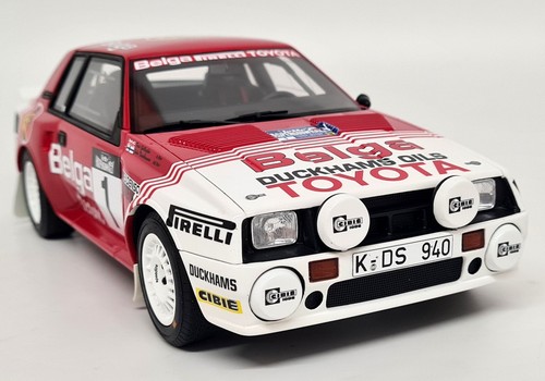 Otto 1/18 Toyota Celica Twin Cam Haspengouw Rally 1985 Kankkunen Model Car