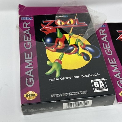 Zool Ninja of the Nth Dimension Sega Game Gear GG Complete Box CIB