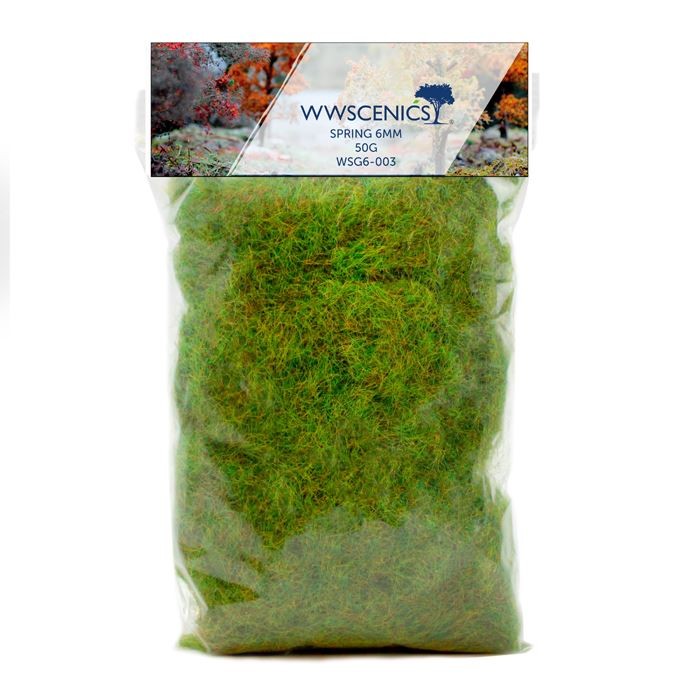 6mm Spring Static Grass 50g WWScenics WSG6-003