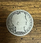 1895 Barber Quarter Silver 25C New Orleans Mint Circulated US Coin