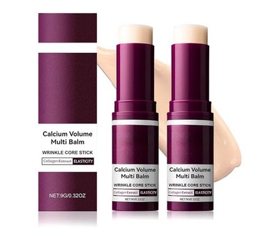 3 PACK Vitaliq Calcium Volume Multi Balm Wrinkle Core Stick 9g - New & Sealed