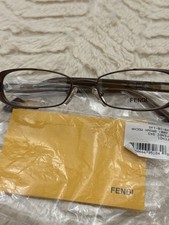 Fendi F943 208 Womens Brown Mocha Oval Eyeglasses Frames 49 x 16 x 135 New