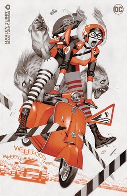HARLEY QUINN BLACK WHITE REDDER #6 (OF 6) CVR B TEDESCO VAR (VF)