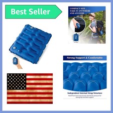 Inflatable Seat Cushion, Lightweight Compact Stadium Seat Pad Camping Air Sea...