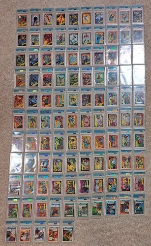 Marvel Impel 105 Card SVC Gem Mint 10 Lot Vintage X-Men Spider-Man Avengers 1990