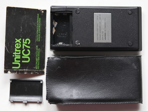 Rare ancienne calculatrice scientifique Unitrex UC 75 - Picture 2 of 2