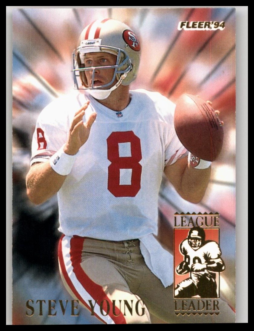 1994 Fleer #10 Steve Young League Leaders