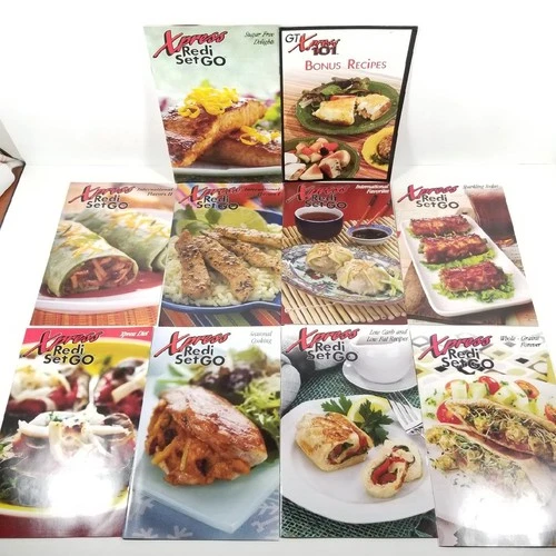 10 GT Xpress Redi Set Go Recipe Book LOT Cookbook Healthy Diet Int'l Low Fat 101