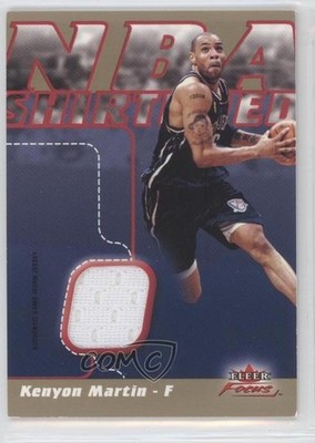 2003-04 Fleer Focus NBA Shirtified Jerseys Gold 78/150 Kenyon Martin #NS-KM 0a1