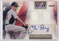 2013 Panini USA Baseball Box Set 29/35 Chris Diaz #9 Auto 0a7