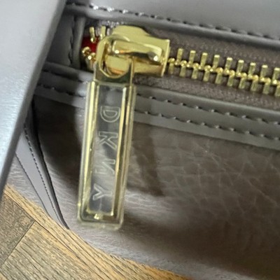DKNY Rapture Weekender Boarding Bag in Taupe Faux Leather