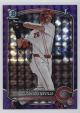 2025 Bowman Draft Chrome Purple Geometric Refractor 63/250 Mason Neville 1h6j