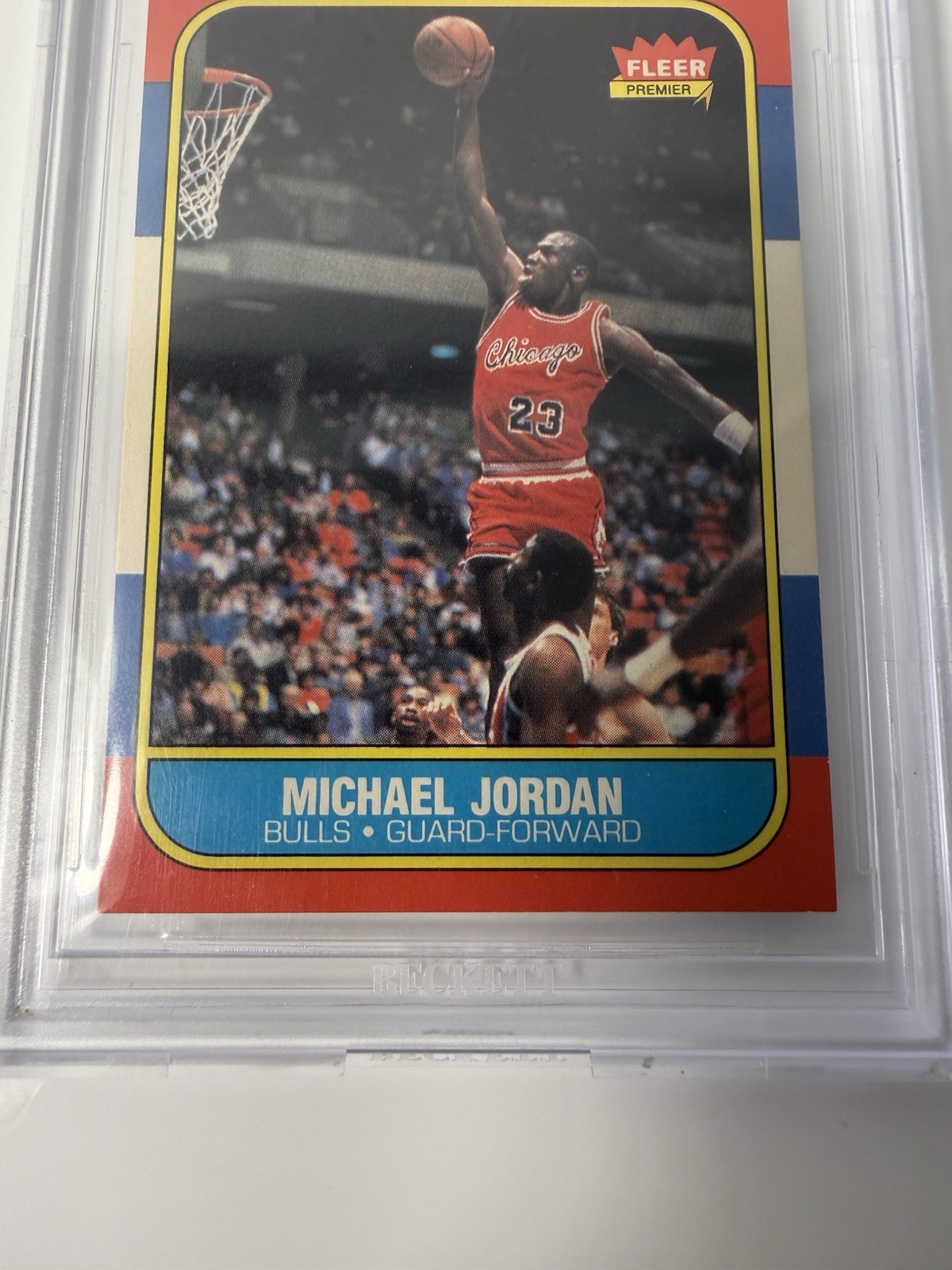 1986-87 Fleer - Michael Jordan #57 (RC) Amazing Clean Copy π GRADE THIS view 7