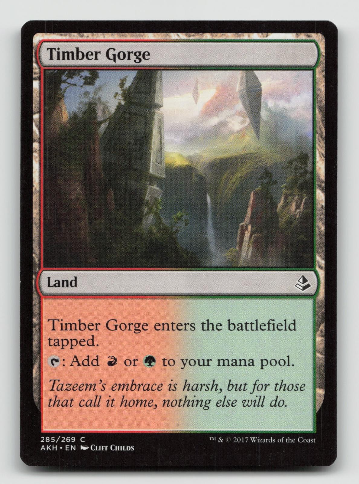 Timber Gorge 285 Amonkhet Magic: The Gathering Moderately Played