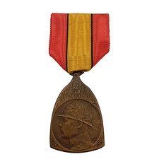 D1/12/25 (REF32139) Belle médaille militaire belge guerre 1914 1918 belgia MEDAL