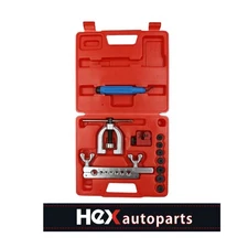 Double Flaring Copper Aluminum Soft Steel Brake Line & Brass Tubing Tool Kit