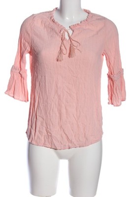 DEFACTO Langarm-Bluse Damen Bluse Gr. DE 36 pink Casual-Look