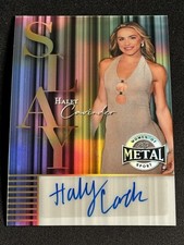 HALEY CAVINDER 2025 LEAF METAL WOMEN OF SPORT SILVER PRIZM 3/5 SLAY AUTO 🔥🔥