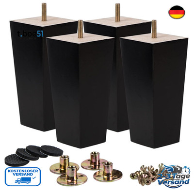 La Vane Möbelfüße 10cm Schwarz Pyramidenform Ersatz