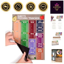 Durable Baby Food Tracker with Magnetic Markers - Baby Feeding Organizer 35x25cm