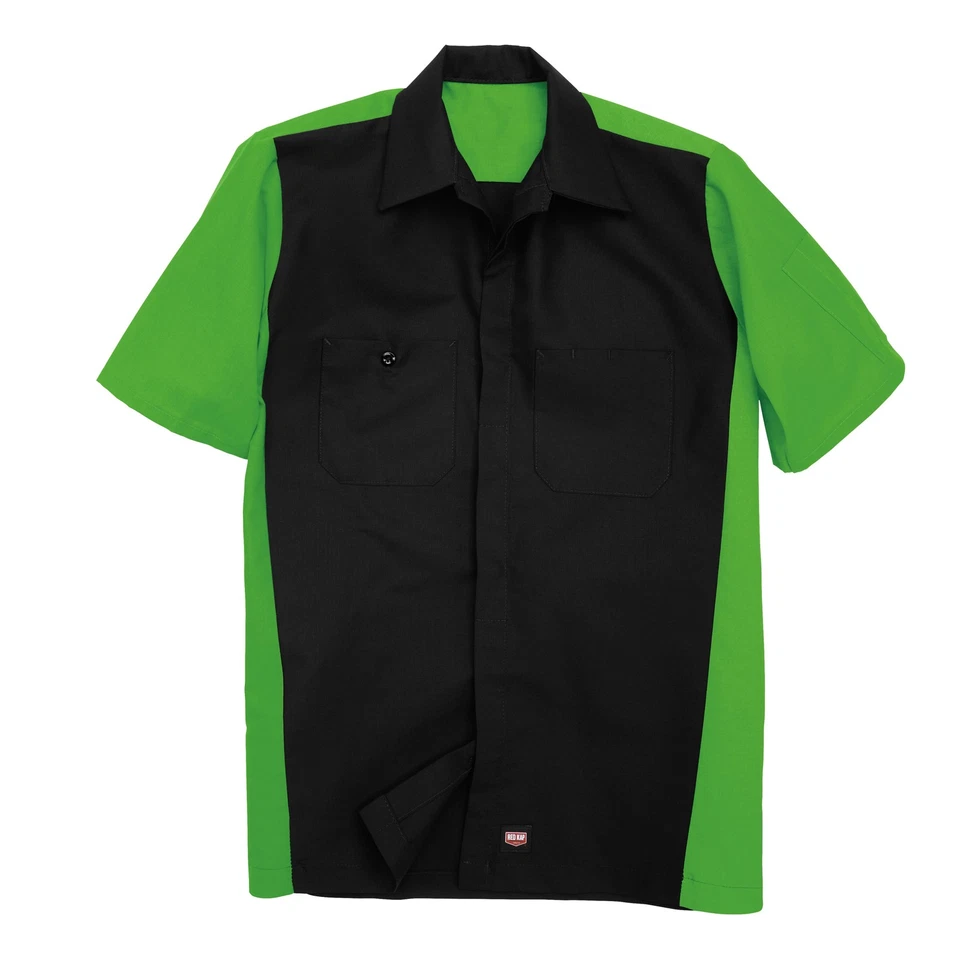 Red Kap Men's Short Sleeve Two-Tone Crew Shirt - Image 3 of 4