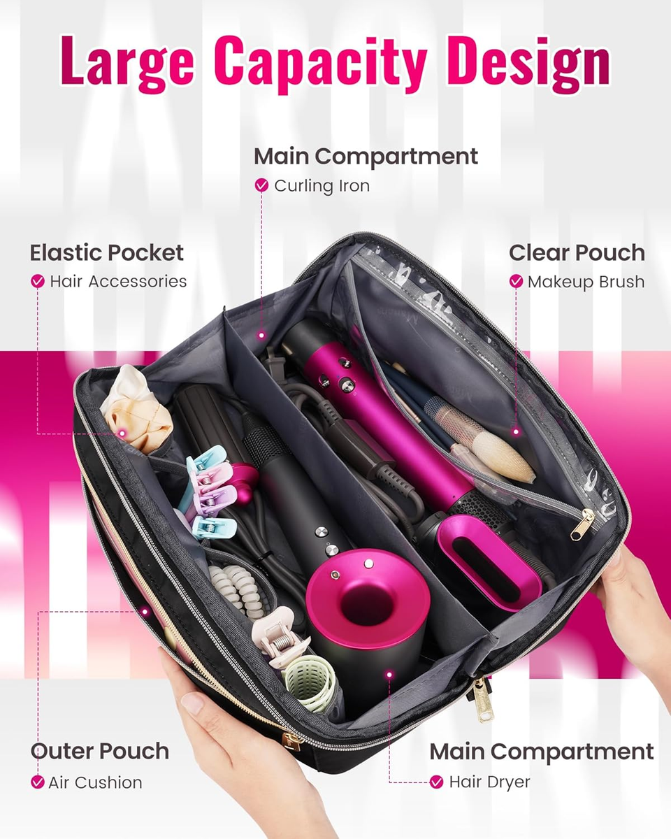 Travel Bag for Shark Flexstyle - Hot Tool Organizer with Heat