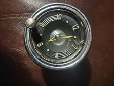 VTG 1950'S LUX WIND UP CAR CLOCK, WATERBURY CONN Parts Repair