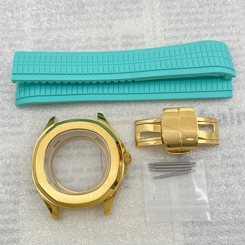 42mm Sapphire Glass Watch Case Rubber Band Strap For NH35/36 Mechanical Movement - Picture 13 of 15