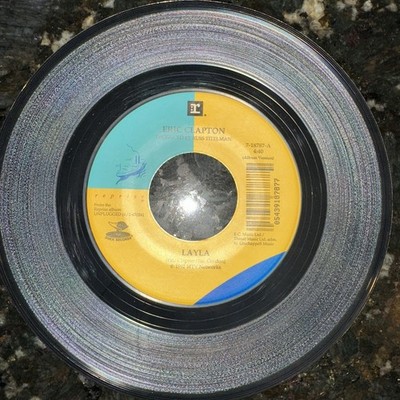 Eric Clapton '' Layla / Signe '' From MTV Unplugged - 45RPM NEW Old Stock