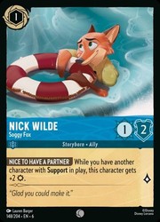 Nick Wilde - Soggy Fox 148/204 Azurite Sea