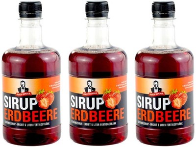 3x Sirup Royale Erdbeere Getränkesirup 0,5 L EW Drinks Cocktails (13,33 EUR/l)