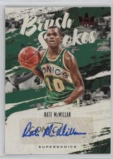 2019 Panini Court Kings Brush Strokes Ruby 7/75 Nate McMillan #BR-NMC Auto 04q6
