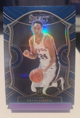 2020-21 Panini Select - Spurs Concourse Devin Vassell #71 Blue (RC)