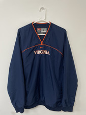 Vintage Nike Virginia Cavaliers Warm Up Windbreaker Sweatshirt Large NFL Y2K