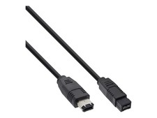 InLine FireWire Cable IEEE1394 6pin Male to 9pin Male 800Mbit/s 1m 36901