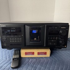 SONY CDP-M555ES 400-DISC CD CHANGER - REVISIONATO - PULITO - TESTATO - CON TELECOMANDO