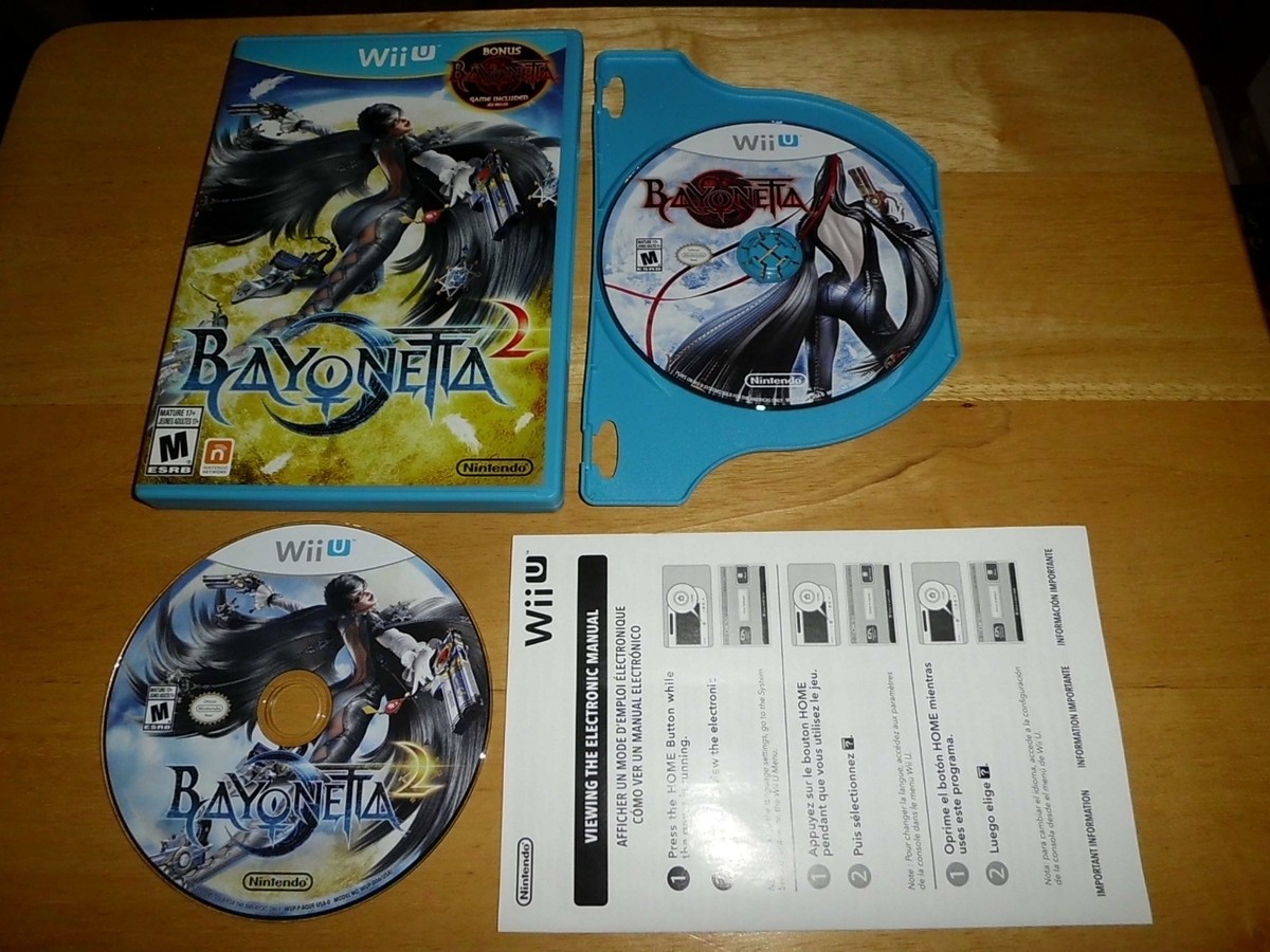 Nintendo Wii U Bayonetta (w/Bayonetta Bonus Disc!) Mint! 2014 Classics
