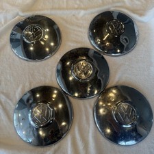 1960s-1970s Vw Bus Beetle Bug 5 Baby Moon 10 Dog Dish Hubcaps Volkswagen